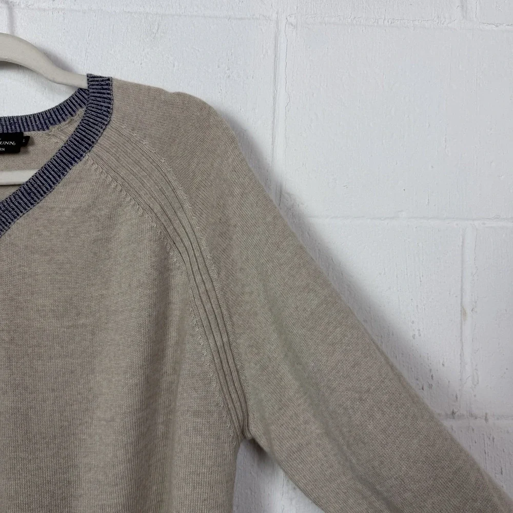 Rodd & Gunn Mens Pullover Sweater SZ L 100% Extra Fine Merino Wool Italy‎ Preppy